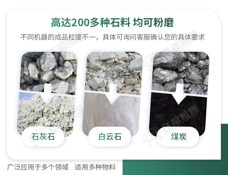 開(kāi)廠如何選擇磨粉機(jī)型號(hào)？磨粉碎機(jī)有哪些型號(hào)？