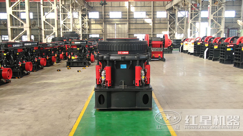 300型圓錐破碎機型號及參數(shù)，一小時能生產(chǎn)多少噸石子？